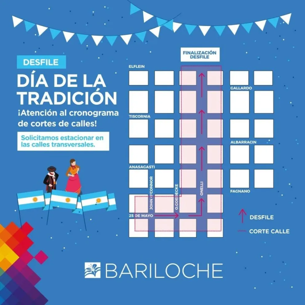 Este sábado es el desfile por el Día de la Tradición sobre calle Onelli