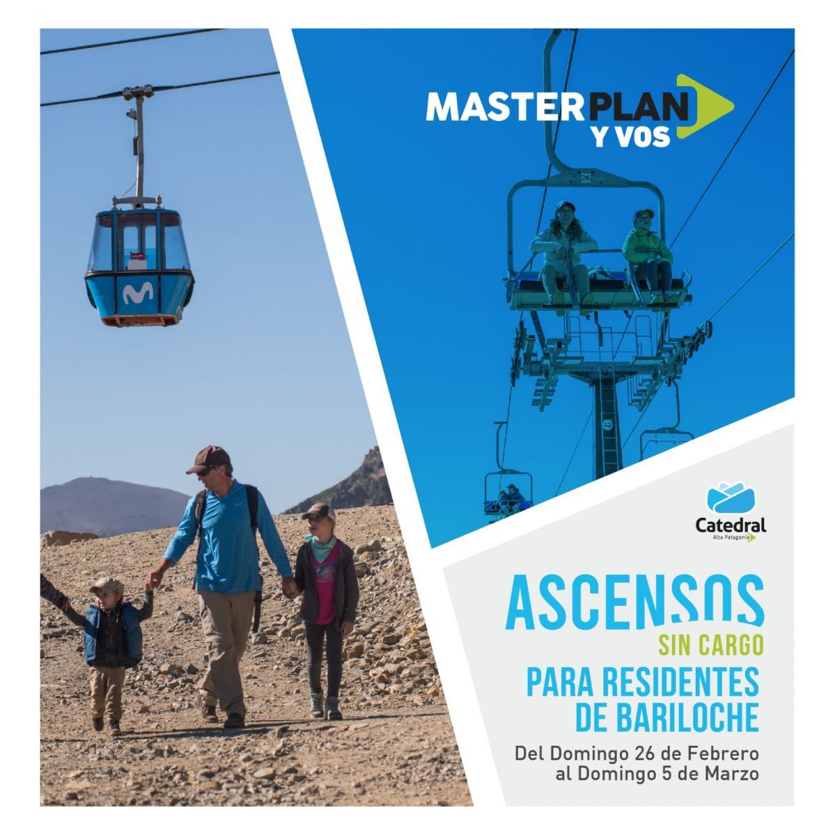 Atención residentes: Catedral Alta Patagonia invita ascensos gratis a la montaña 