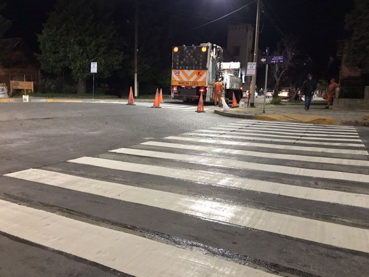 Finalizó el Plan de repintado de calles de verano 
