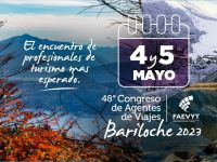 En mayo llega a Bariloche el Congreso de Agentes de Viajes y Turismo 