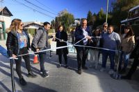 Se inauguró el renovado asfalto en hormigón en calle 20 de Junio
